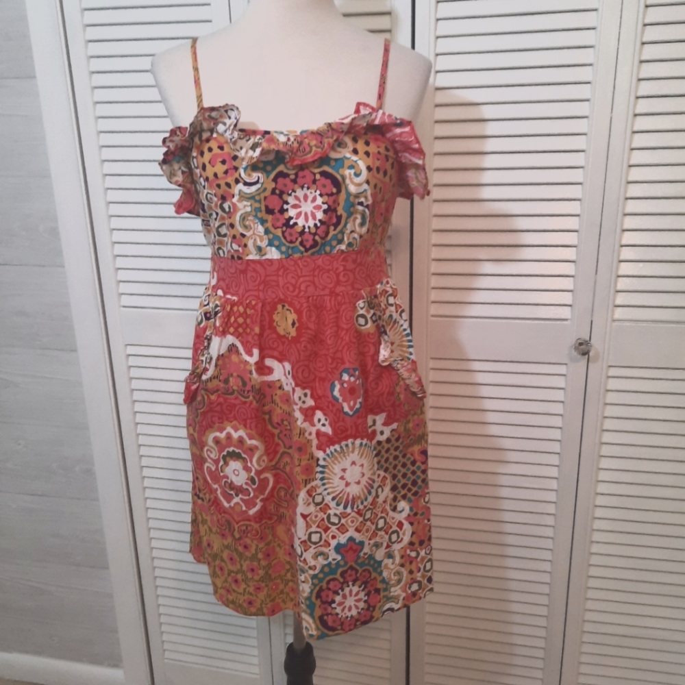 Flying tomato ruffle boho dress XXS *H